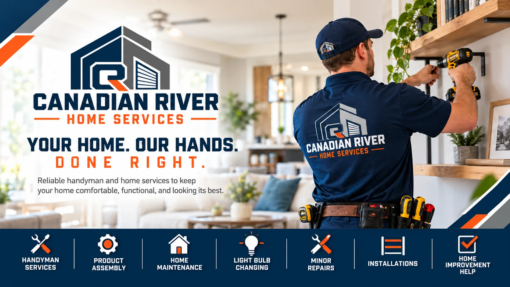 Canadian River home services technician at work