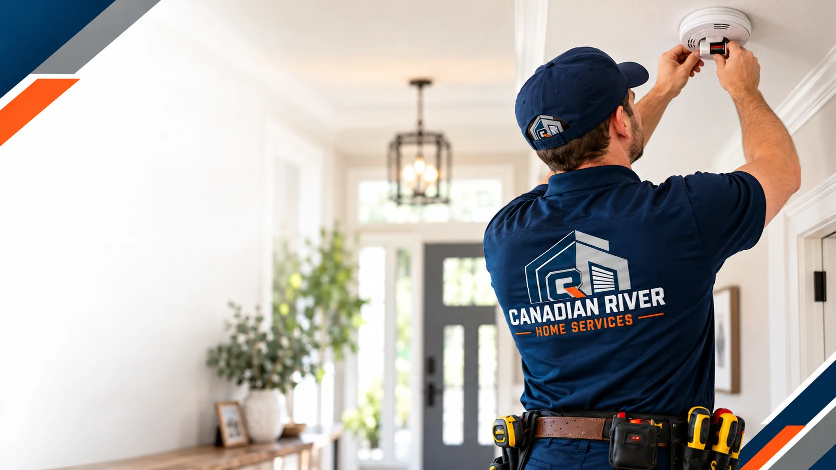 Canadian River home services technician at work
